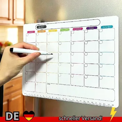 Produktbild von Ein Kühlschrankmagnet Monats- und Wochenplaner Magnetischer