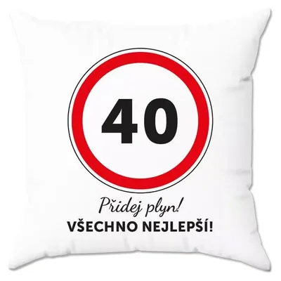 Obrázek produktu pro Narozeninový polštář k 40. narozeninám