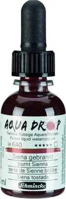Produktbild von Schmincke Aqua Drop Aquarell Siena gebrannt 30ml 24640034 Airbrush Illustration