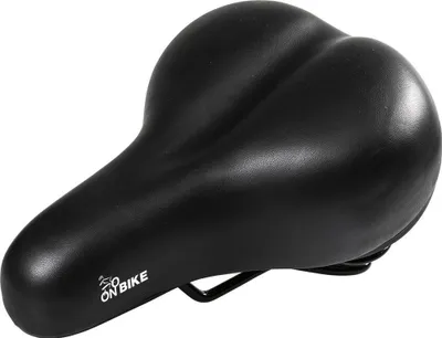 Produktbild von On Bike Ergonomischer Polyurethan-Citybike-Sattel mit Doppelfederung – Bequemer und gepolsterter Sitz – Universell für Herren- und Damenfahrräder – Einfache Montage