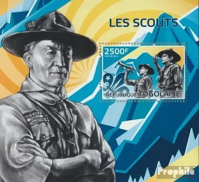 Produktbild von Briefmarken Togo 2014 Mi Block 1036 (kompl. Ausgabe) postfrisch Pfadfinder