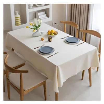Produktbild von Tischdecke Rechteckig Fleckabweisend Wasserdicht Beige 200 x 140 cm
