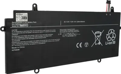 Produktbild von vhbw Akku Ersatz für Toshiba PA5136U-1BRS für Notebook (3350 mAh, 14,8 V, Li-Polymer)