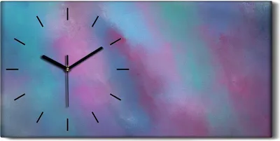 Produktbild von Wandbild Leinwand Bilder mit Uhr Geräuschlos 60x30 Malerei Abstrakte Kunst - schwarze Hände