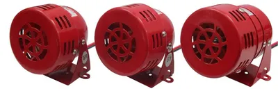 Produktbild von Motorsirene 12V / 24V / 230V Alarmsirene Motor Sirene Alarmanlage Fliegeralarm 12V DC
