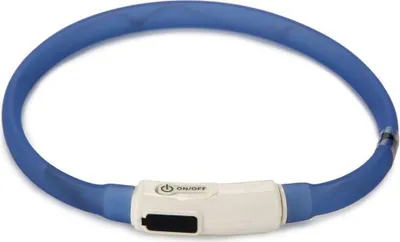 Produktbild von Beeztees Safety Gear Dogini - Hundehalsband - USB - Blau - 35x10 cm