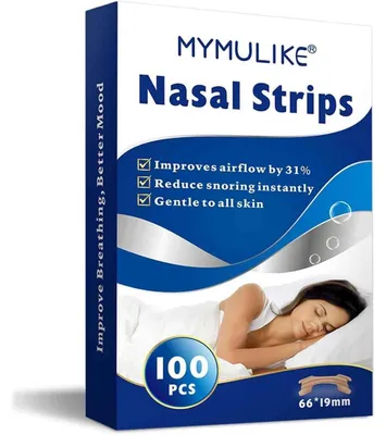 Obrázek produktu pro Náplasti proti chrápání, 100 kusů, velikost L (66x19 mm), pro zlepšení dýchání