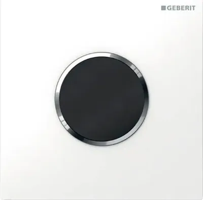 Produktbild von Geberit Urinalsteuerung mit elektronischer Spülauslösung, Batteriebetrieb, Abdeckplatte Typ 10, 116.035.KJ.1