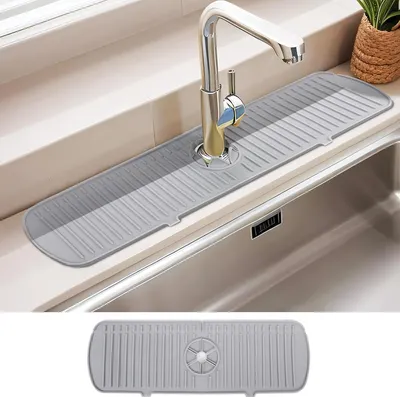 Produktbild von Grau Spülarmabdeckung - 1 Stück - 45 x 14,5 cm