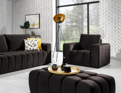 Obrázek produktu pro Designový taburet ILANIS - tmavě hnědý