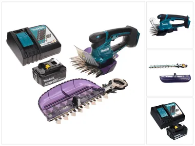 Produktbild von Makita DUM 604 RF1X Akku Grasschere 18 V mit Gras- und Strauchscherblatt + 1x Akku 3,0 Ah + Ladegerät