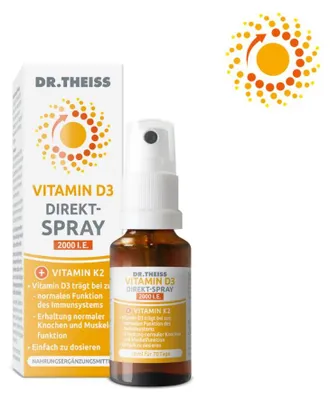 Produktbild von Dr. Theiss Vitamin D3 Direkt-Spray 2000 I.E., 20 ml Spray