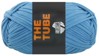 Produktbild von Lana Grossa THE TUBE 200 g weiches & gefülltes Schlauchgarn (Ø ca. 4-5 mm) ideal geeignet für Home-Accessoires und Taschen 114 m Farbe 026 - Blau