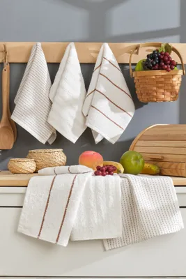 Immagine prodotto di Mijolnir, Sofya - Cream, set di asciugamani (6 pezzi), crema, 100% COTONE,  30 x 50 cm