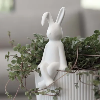 Produktbild von Storefactory Hase PELLE weiß | Ø6x13cm