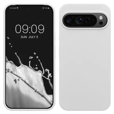 Produktbild von kwmobile Handyhülle für Google Pixel 9 Pro XL Hülle, für Pixel 9 Pro XL Case - Hülle Silikon - kabelloses Laden - Weiß matt