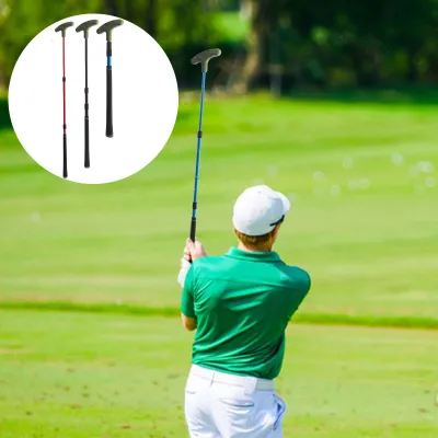 Produktbild von Golf-Teleskop-Putter, ergonomischer, komfortabler Griff, einziehbar, rutschfest, verstellbare Länge, doppelseitiger Club-Greifer, Golfsport