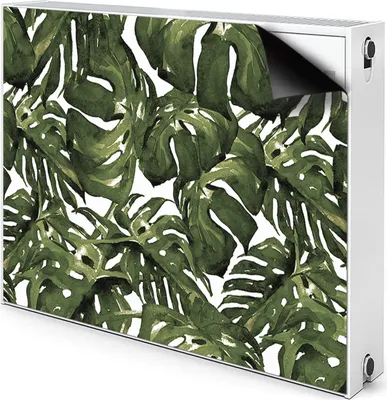 Produktbild von Magnet Heizkörper Heizkörper-Abdeckung Heizkörperabdeckung 110x60 cm  - Blatt, Monstera