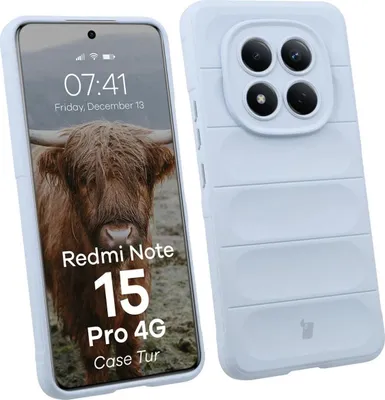 Produktbild von Robuste Handyhülle für Xiaomi Redmi Note 15 Pro 4G, Bizon Case Tur, Hellblau