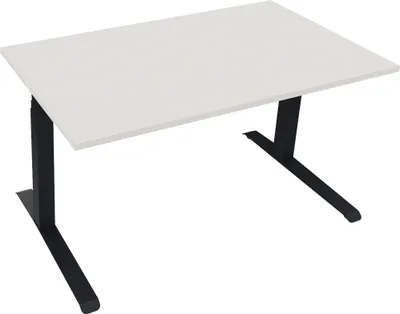 Produktbild von Sitz-/Stehtisch Kufe Doppels. Quad. B1400xT800xH645-1275 an/Weiß