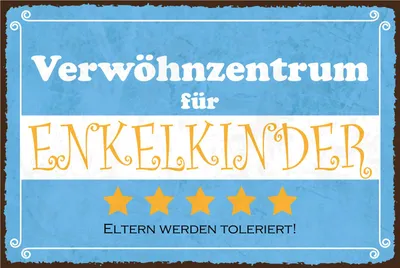 Produktbild von vianmo Blechschild 20x30 cm Verwöhnzentrum für Enkelkinder