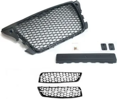 Produktbild von Kühlergrill Sportgrill Wabengrill Grill + Stoßstange Gitter Links + Rechts für