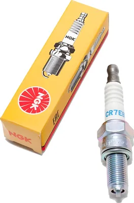 Image de Bougie d'allumage NGK CR7EB antiparasitée, filetage long 19,0mm Ø 10,0mm, écrou de raccordement SAE fixe, 4663