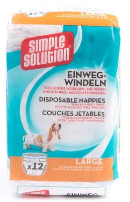 Image de Couche jetable pour chien Simple Solution