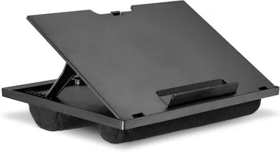 Produktbild von Famanu Laptopständer mit Kissen – Verstellbar – Schwarz