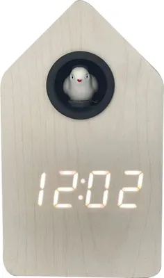 Produktbild von Karlsson - Wecker Cuckoo LED - Weiß