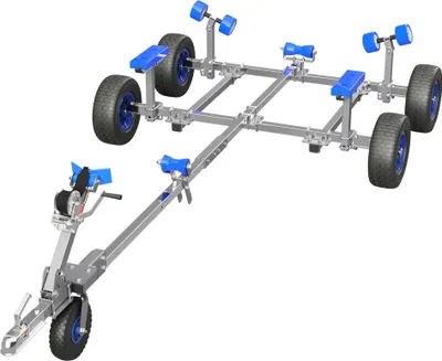 Zdjęcie produktu dla Uruchomienie wózka hand trailer zwiastun harbour skuter wodny przyczepa do łodzi SUPROD XTR-B360R-W2-TA, Ø 420 mm