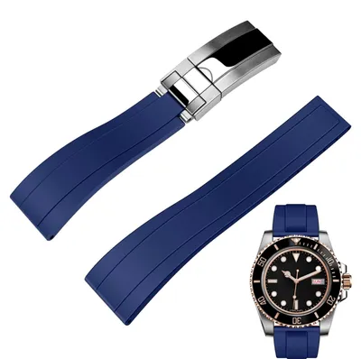 Produktbild von FKM Gummi-Uhrenarmband für Männer und Frauen