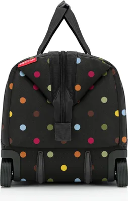 Produktbild von reisenthel allrounder Dots Trolley, Polyester, 49x41x30 cm, 30l, 1.86 kg, leichtlaufende Rollen, höhenverstellbare Teleskopstange, große Öffnung mit Metallbügel, 6 Steckfächer innen, 2 Reißverschlusstaschen außen