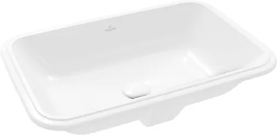 Produktbild von Villeroy & Boch Architectura Onderbouwwastafel Rechthoek zonder kraangat 62x42x18 cm Wit CeramicPlus