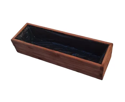 Produktbild von FKL DESIGN Home Deco NEU Pflanzkasten aus Holz TOP Pflanzkübel D2 Nuss (100 cm)