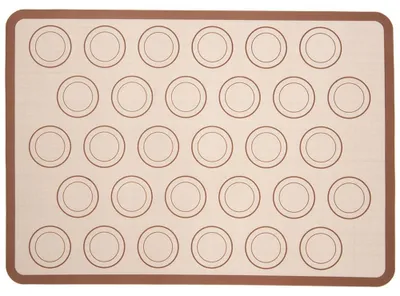 Obrázok produktu pre Silikónová podložka na pečenie makarónov – podložka na pečenie – 42 x 29,5 cm – béžová