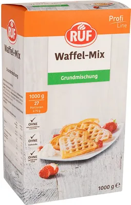Produktbild von RUF Waffel Mix Backmischung für Waffelteig Grundmischung 1000g