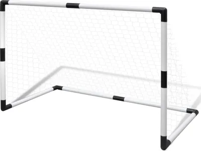 Image de vidaXL Ensemble de mini-buts de football pour enfants, 2 pièces 91,5x48x61 cm