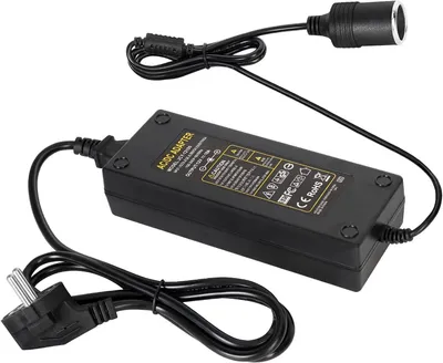 Produktbild von Spannungswandler 230 V zu 12 V - Autobordnetnetzteil 10 A, 120 W - Adapter für Zigarettenanzünder mit Steckdose - Kompressor