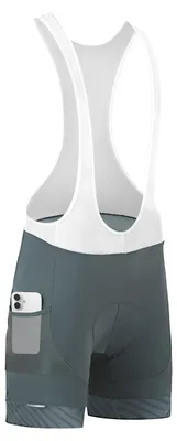 Image de Shorts de vélo pour hommes avec rembourrage et poche - Noir