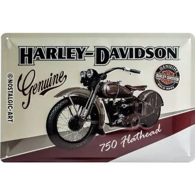 Produktbild von Nostalgic-Art - Blechschild 20 x 30cm - Harley-Davidson - Flathead