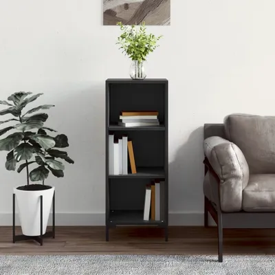 Obrázek produktu pro vidaXL Příborník černý 34,5x32,5x90 cm odvozený výrobek ze dřeva