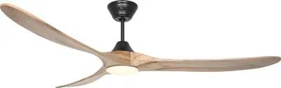 Produktbild von Deckenventilator CasaFan 318074 ECO GENUINO-L mit Licht 180cm Flügel Walnuss schwarz Motor