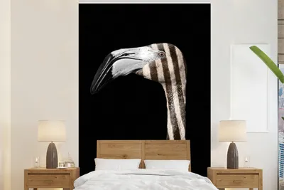 Produktbild von Fotobehang - Portret - Zebra - 180 cm x 280 cm - Dekorativer Wandbehang