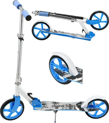 Produktbild von ArtSport Scooter Cityroller Skaterboy - Big Wheel & klappbar - Kinder Roller Blau