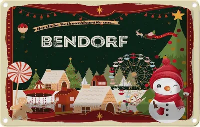 Produktbild von vianmo Blechschild 20x30 cm Weihnachten aus BENDORF