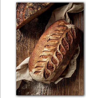 Produktbild von TPFLiving Kunstdruck LW-1737 (OHNE RAHMEN) Poster - Leinwand - Wandbild - Hochauflösender Giclée-Druck, langlebig und hochwertig - Dekoration Küche, Café, Bäckerei - Brot-Variationen -  - Größe: 60x80cm