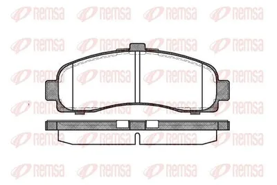 Produktbild von REMSA Bremsbeläge Satz Vorne Bremsklötze für NISSAN MICRA II (K11) 0431.10
