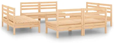 Produktbild von vidaXL 8-tlg. Garten-Lounge-Set Massivholz Kiefer