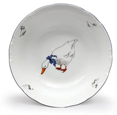 Produktbild von Thun 1794 Kompottschale, Gänse, 23 cm, Porzellan, Konstanz, Thun